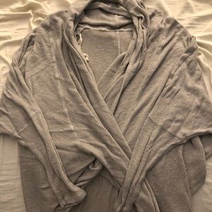 Free People grey yoga wrap - size SP but roomy